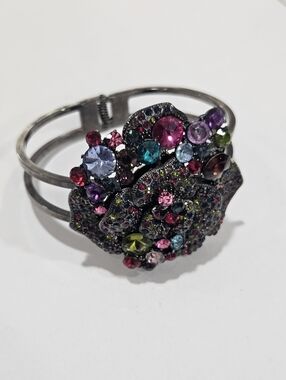 Vintage Large Statement Rhinestone Bracelet